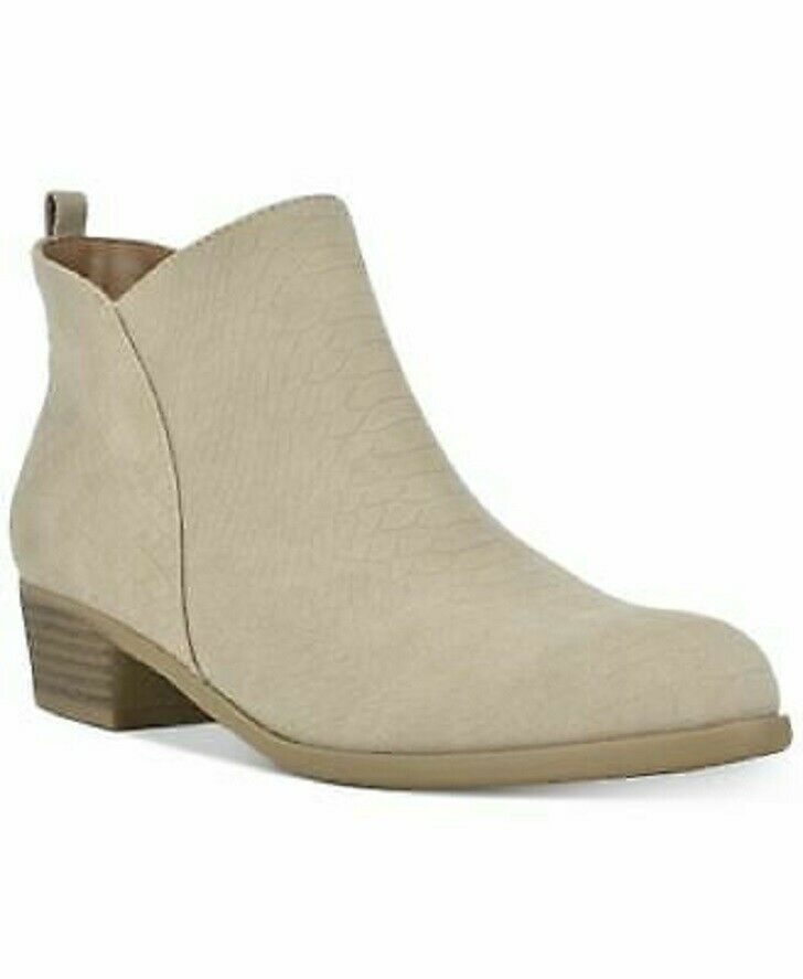 Indigo Rd. Women's Canadian Snake Pattern Booties Gray Size 8