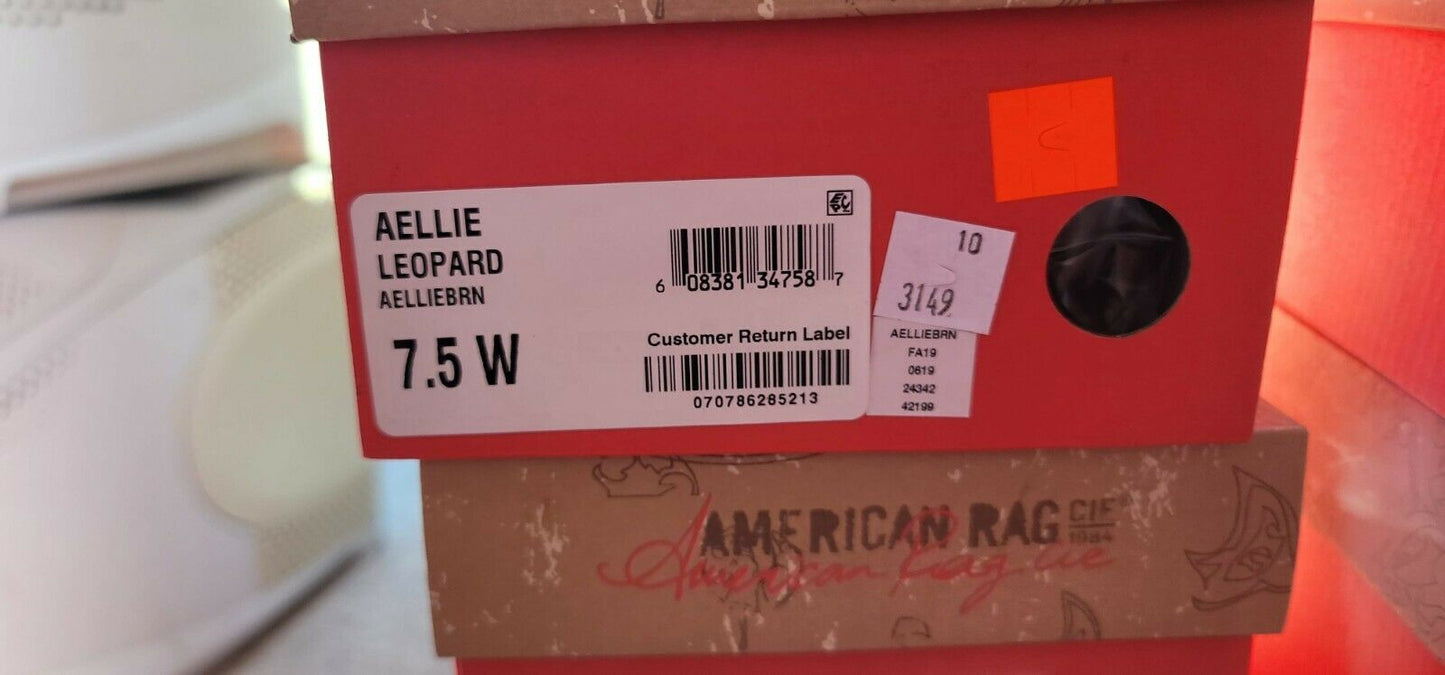 American Rag Womens Ellie Closed Toe Loafers Brown Leopard AELLIEBRN