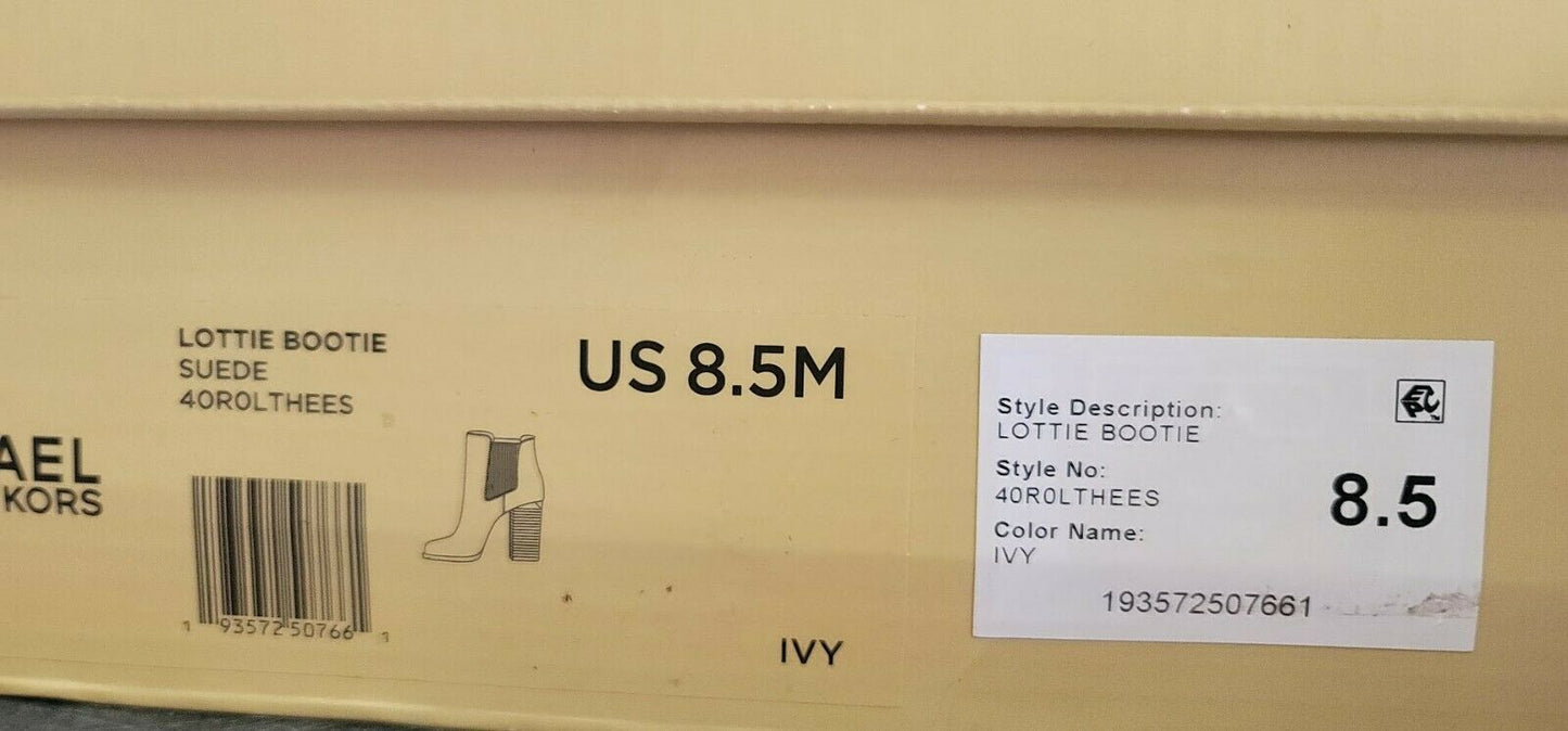 Michael Michael Kors Lottie Bootie London Gray 40R0LTHEES Size 8.5M