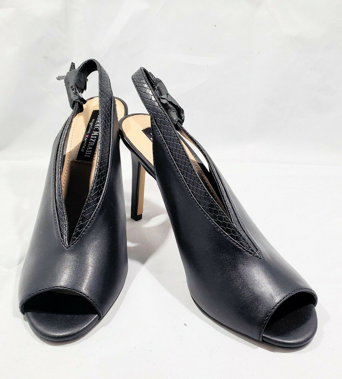 saac Mizrahi Ledger Slingback Heel black - 8.5m