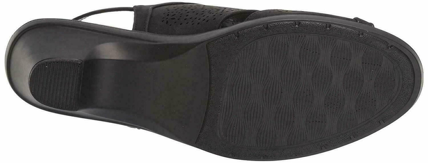 Easy Street Women's Linda Slingback Dress Casual Sandal Color Black Size 11M