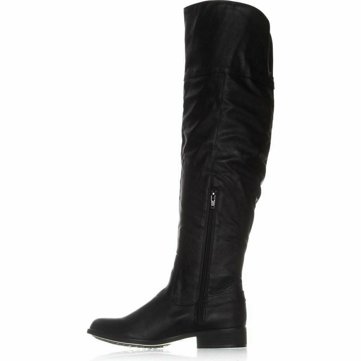 American Rag Womens Adarra Almond Toe Knee High Fashion Black Smooth Size 5M