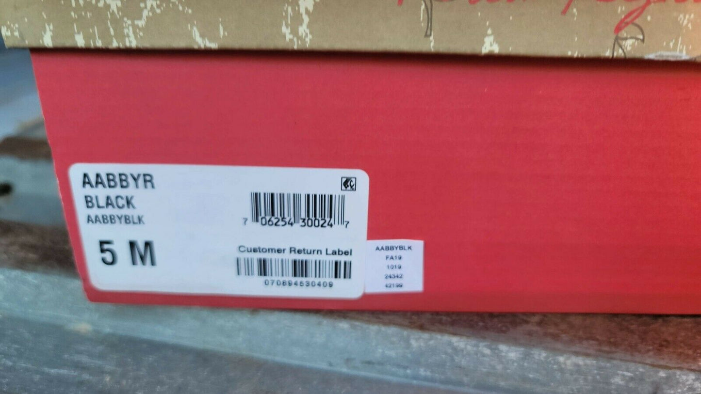 American Rag Womens Abby Almond Toe Ankle Fashion Boots, Black, Size 5  AABBYR