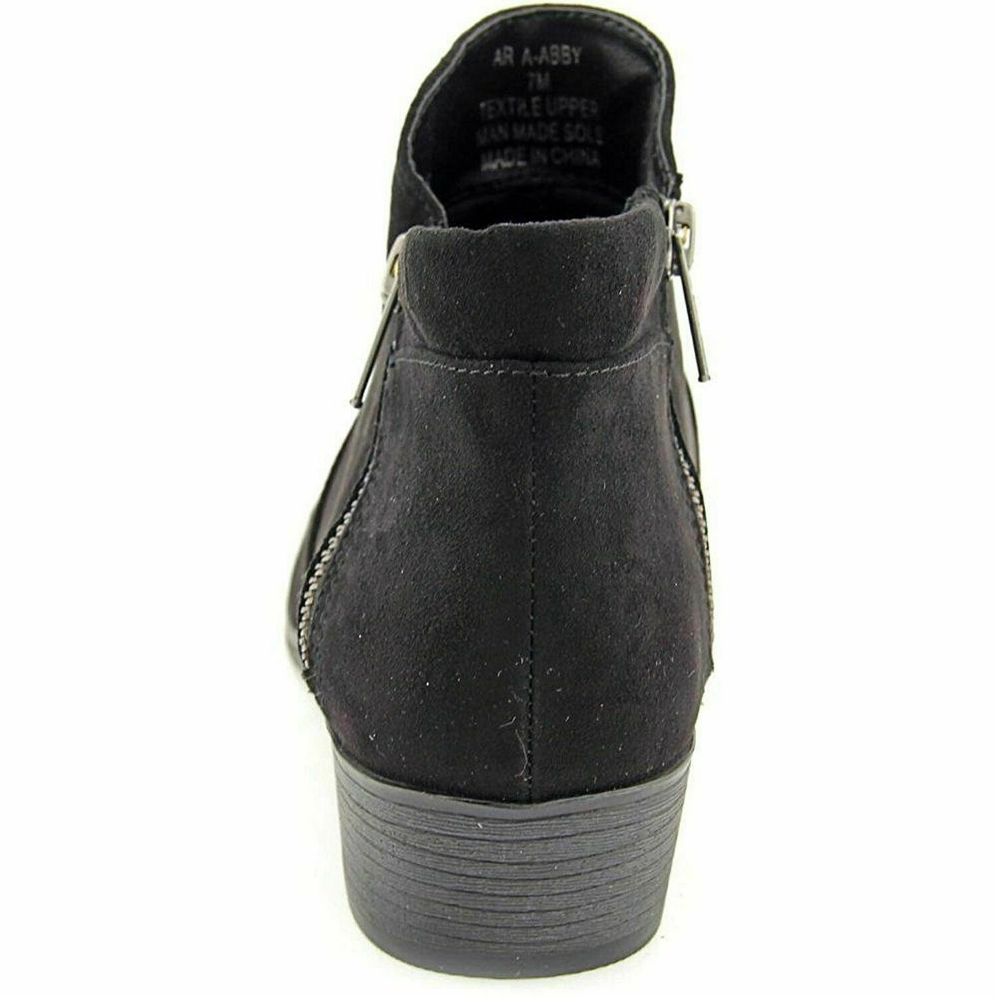 American Rag Womens Abby Almond Toe Ankle Fashion Boots, Black, Size 5  AABBYR