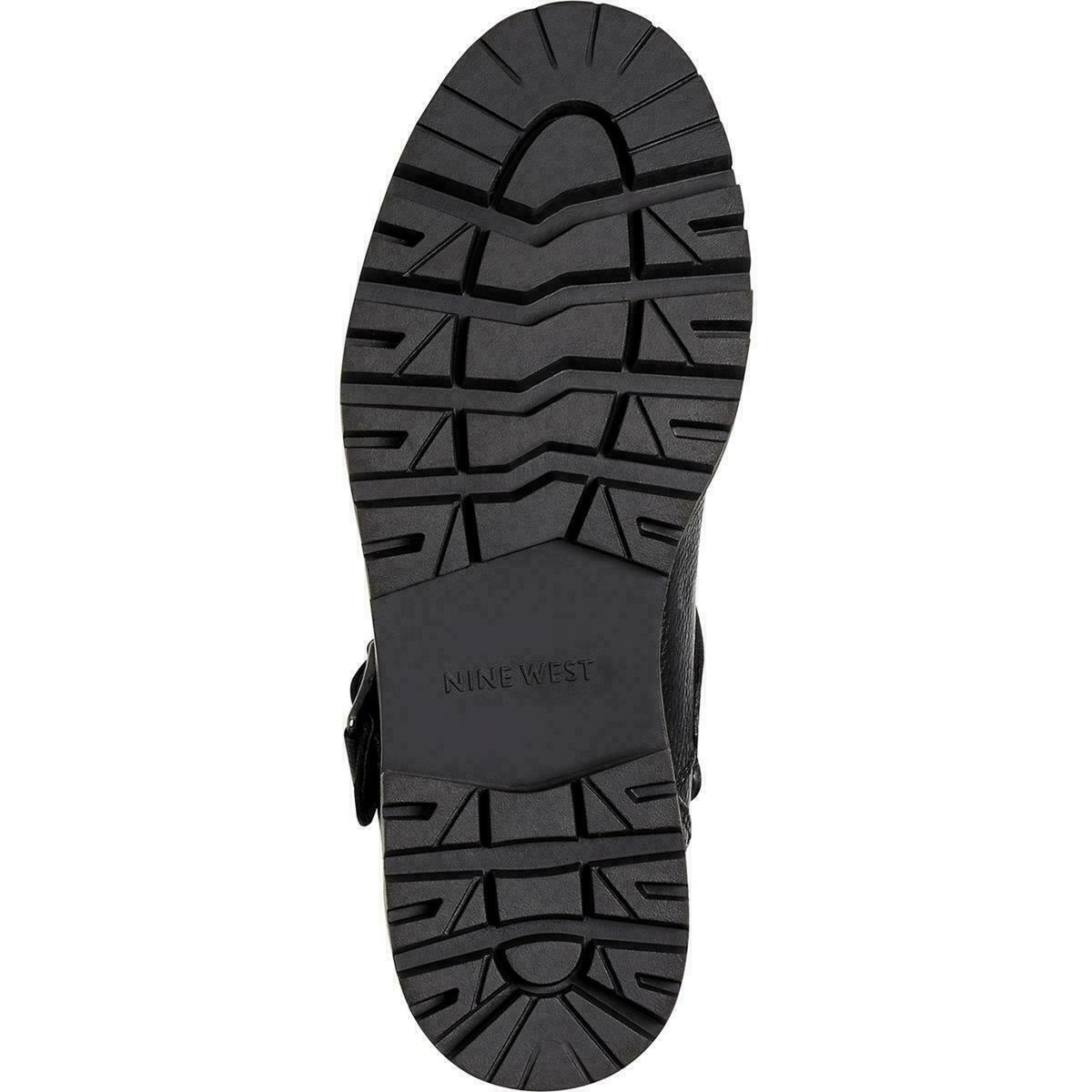 Nine West Women's Wade Heels Combat Boot Color Black Multi Size 7.5M