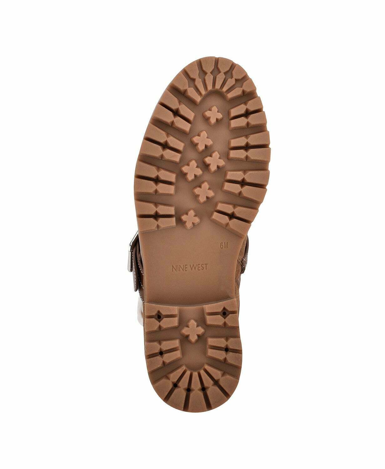 NINE WEST Women's Davyd Demi Buckle Faux Fur Booties Color Brown Size 6M