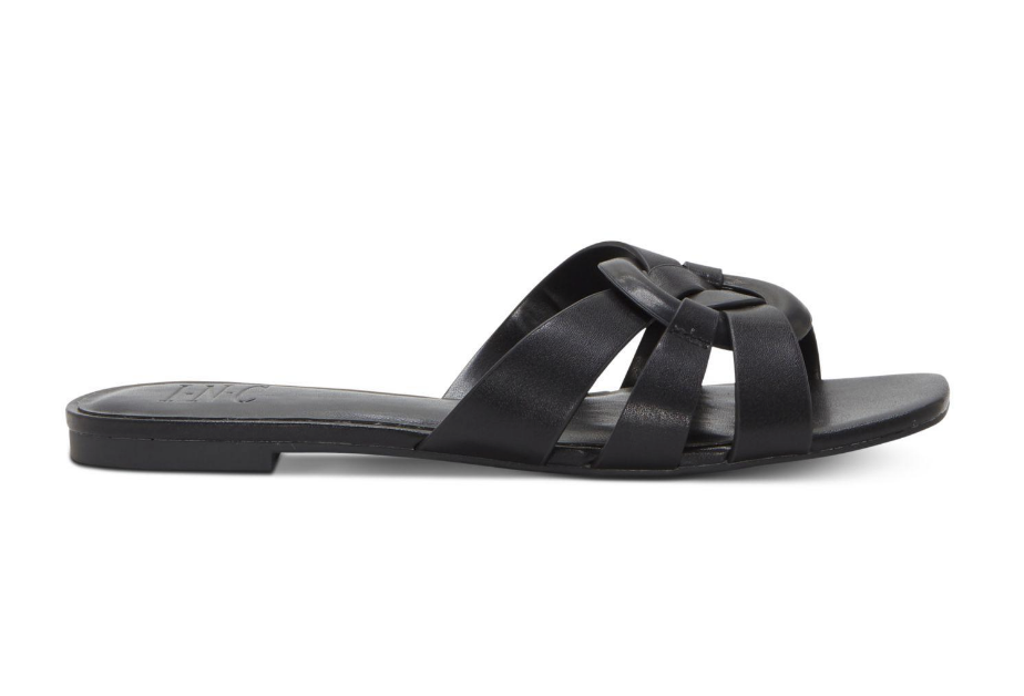INC INTERNATIONAL CONCEPTS WOMENS GARGI LEATHER OPEN TOE CASUAL SLIDE SANDALS Size 5 M