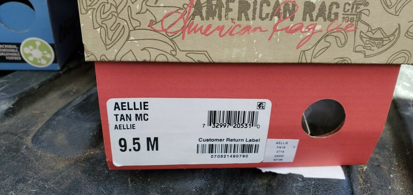 American Rag Womens Ellie1 Closed Toe Slide Flats Color Olive  Size 9.5M