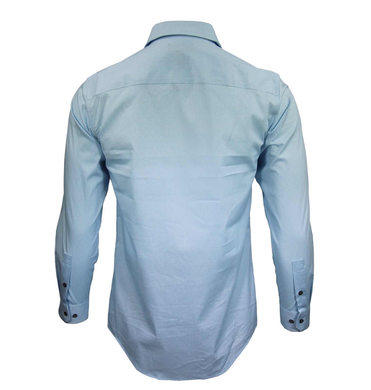 Alfani Men's Slim-Fit Performance Stretch Dress Shirt Color Blue Size 14/14.5 32/33