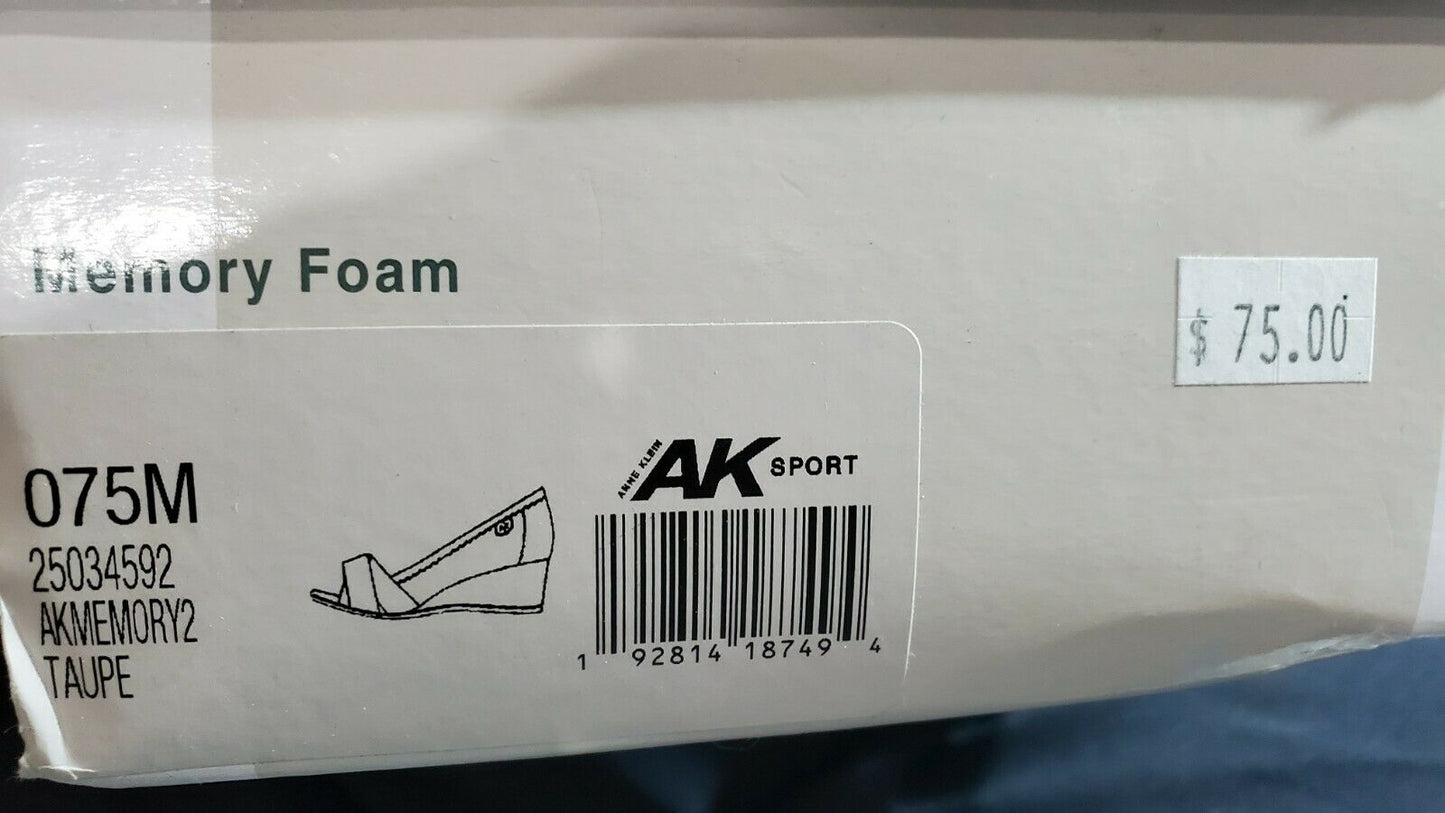 Anne Klein Women's Memory Wedge Pump Color: Taupe Size: 7.5M