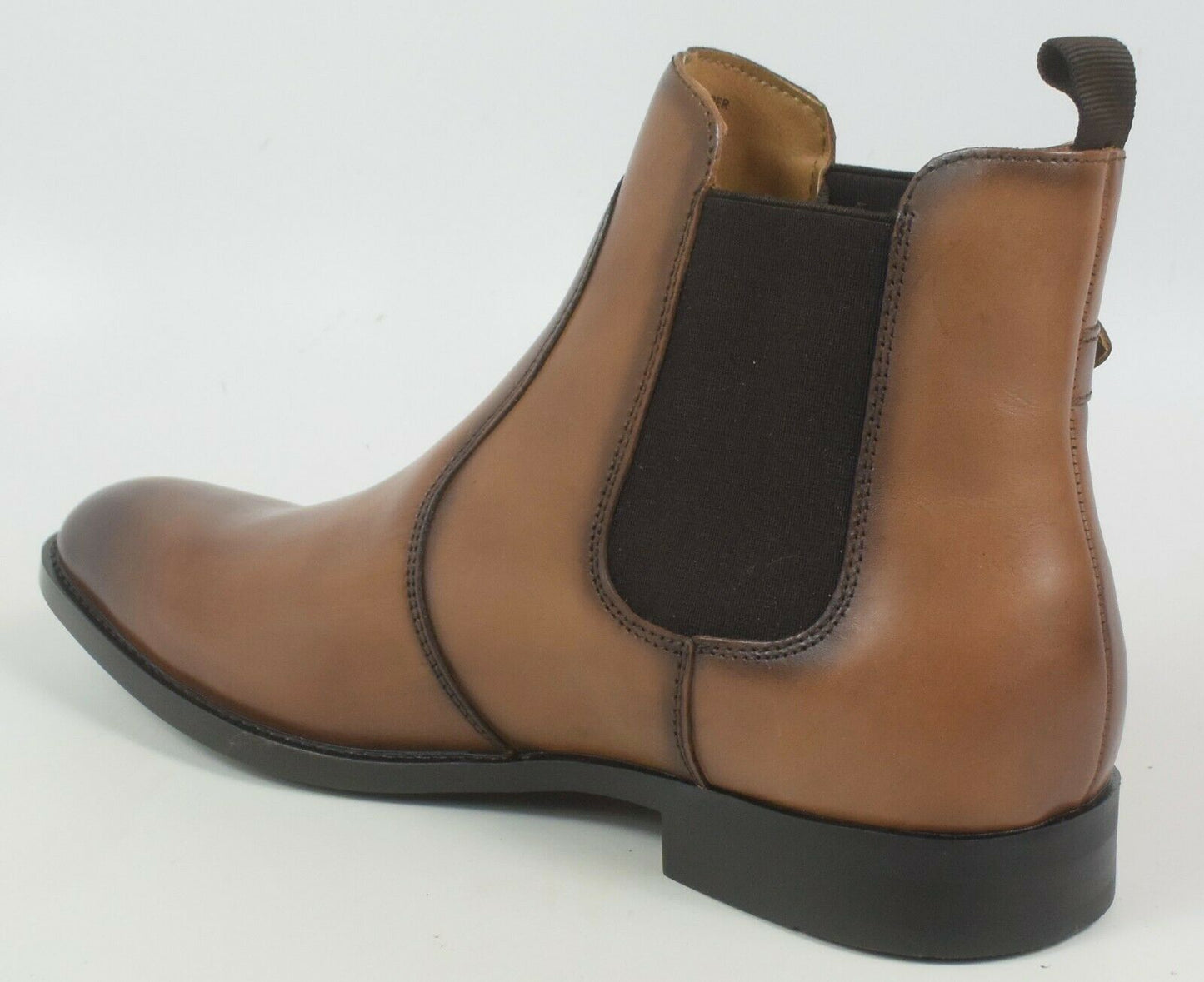 Alfani Men's Ramon Leather Chelsea Boots Color Tan Leather Size 12M