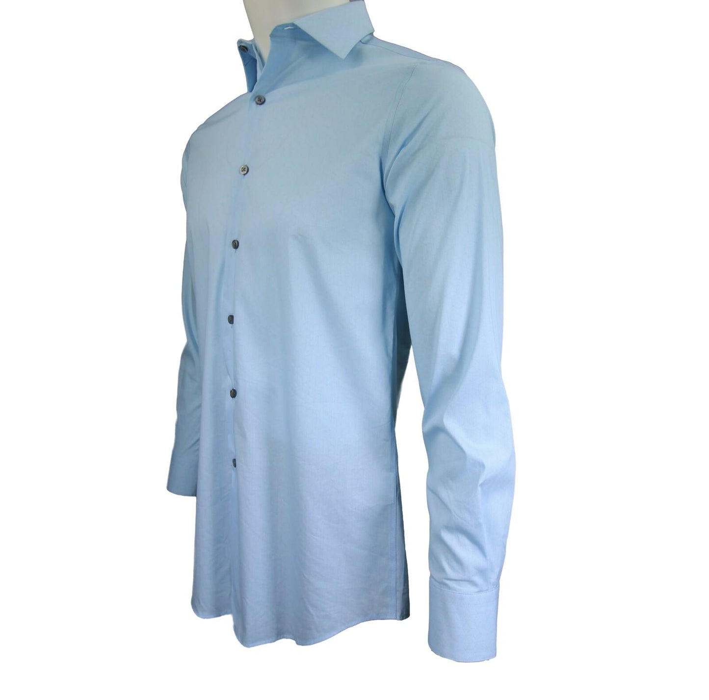 Alfani Men's Slim-Fit Performance Stretch Dress Shirt Color Blue Size 14/14.5 32/33
