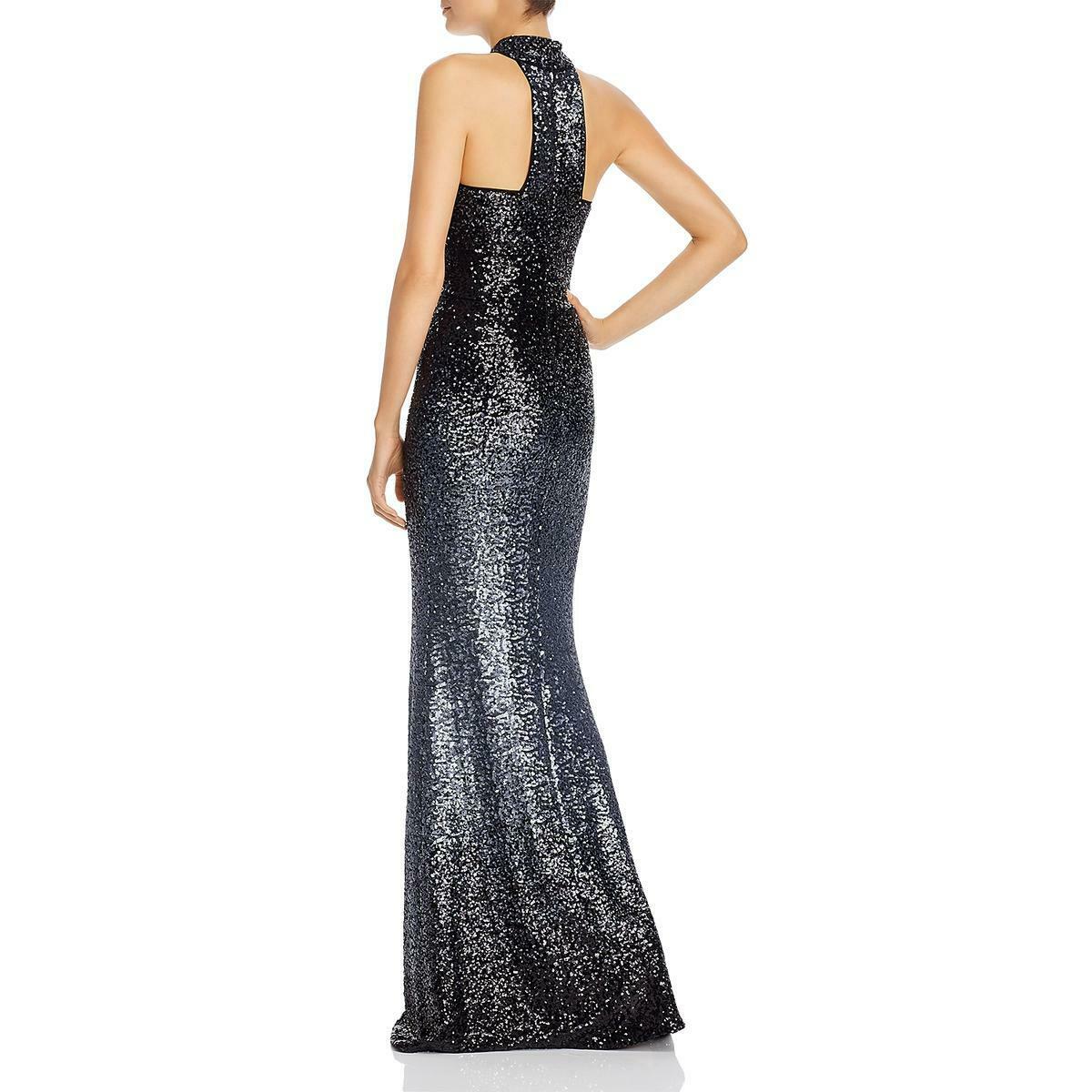 Aqua Women’s Sequined Ombre Evening Formal Dress Gown Style A21705 Size 8