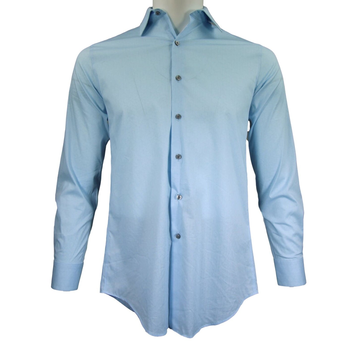 Alfani Men's Slim-Fit Performance Stretch Dress Shirt Color Blue Size 14/14.5 32/33