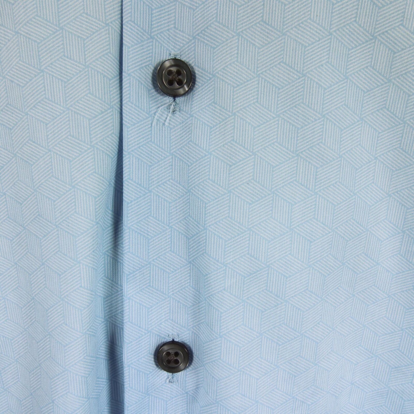 Alfani Men's Slim-Fit Performance Stretch Dress Shirt Color Blue Size 14/14.5 32/33