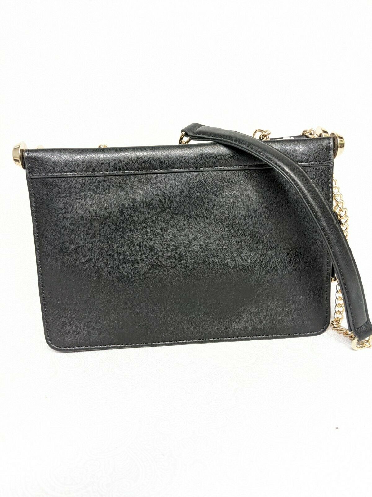 ALFANI Dowel pleated faux-leather crossbody shoulder bag Color Black