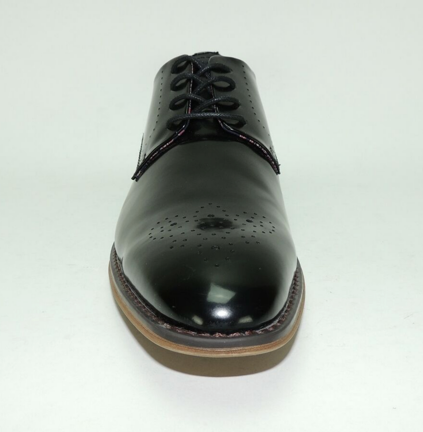 Steve Madden Men's Cratik Box Medallion Derby Oxfords  Color Black Size 10.5