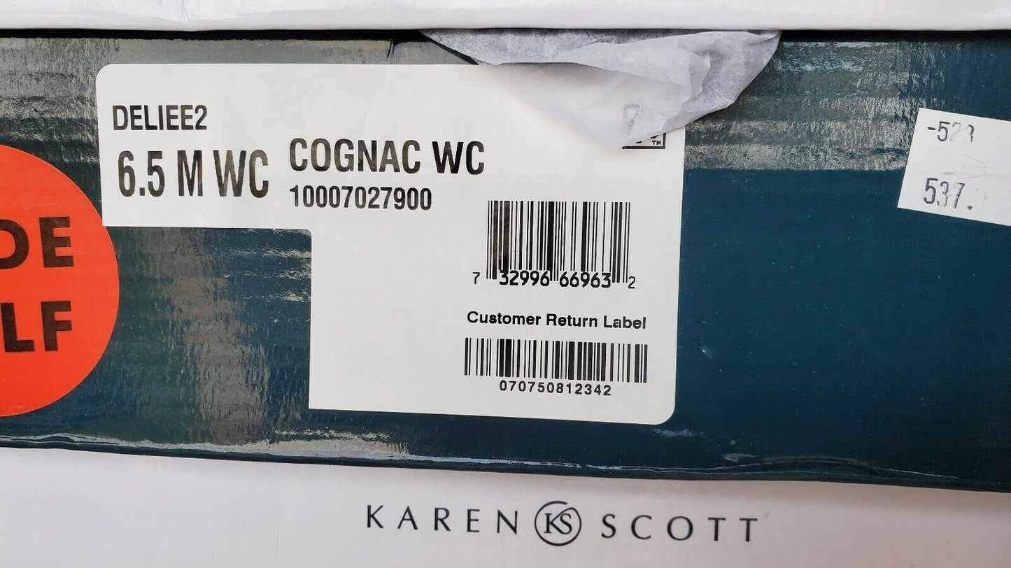 Karen Scott Womens Deliee 2 Faux Leather Riding Boots Brown 6.5 Medium (B,M) Wide Calf