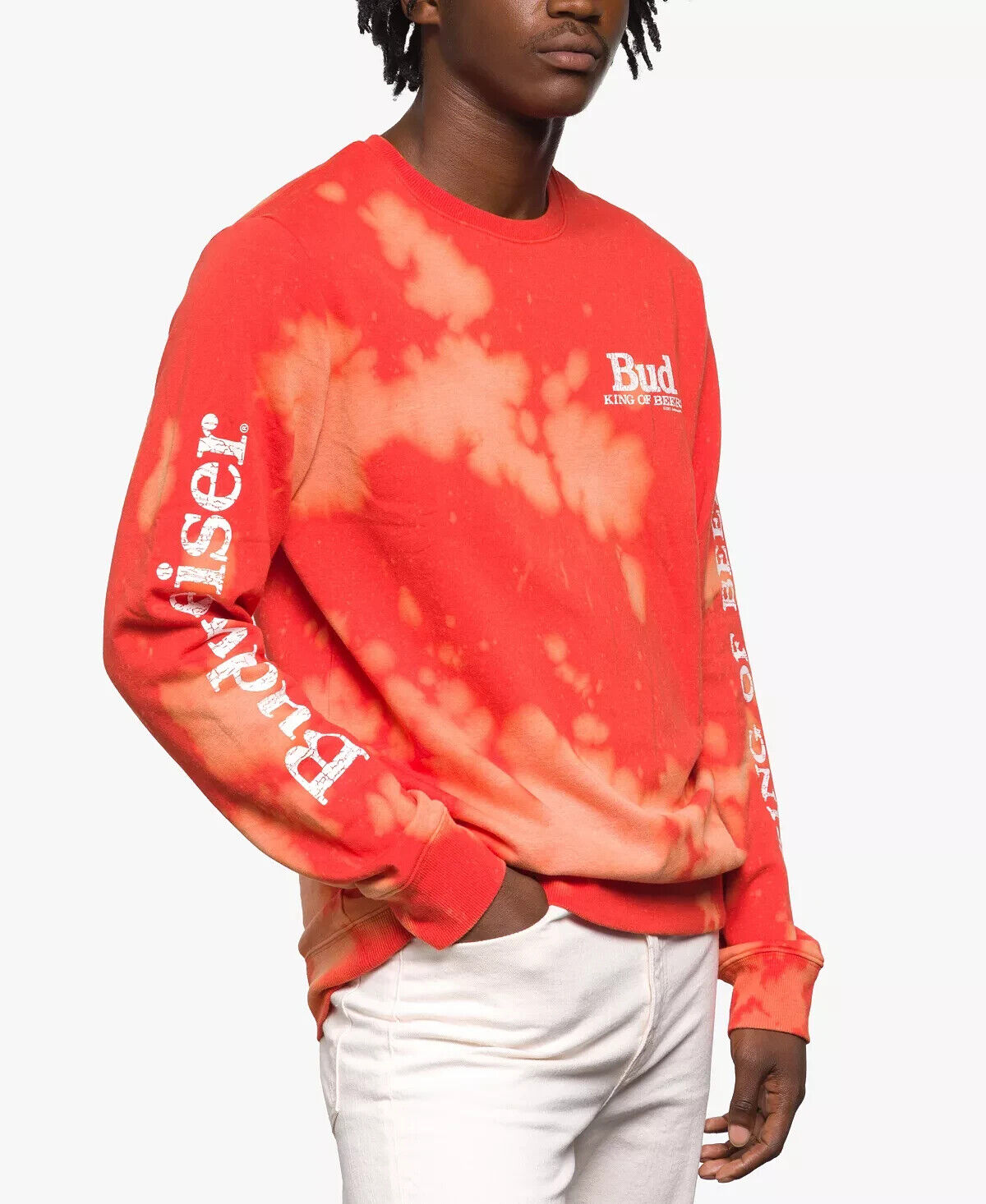 Junk Food Men's King of Beers Sweatshirt Color Red Size S