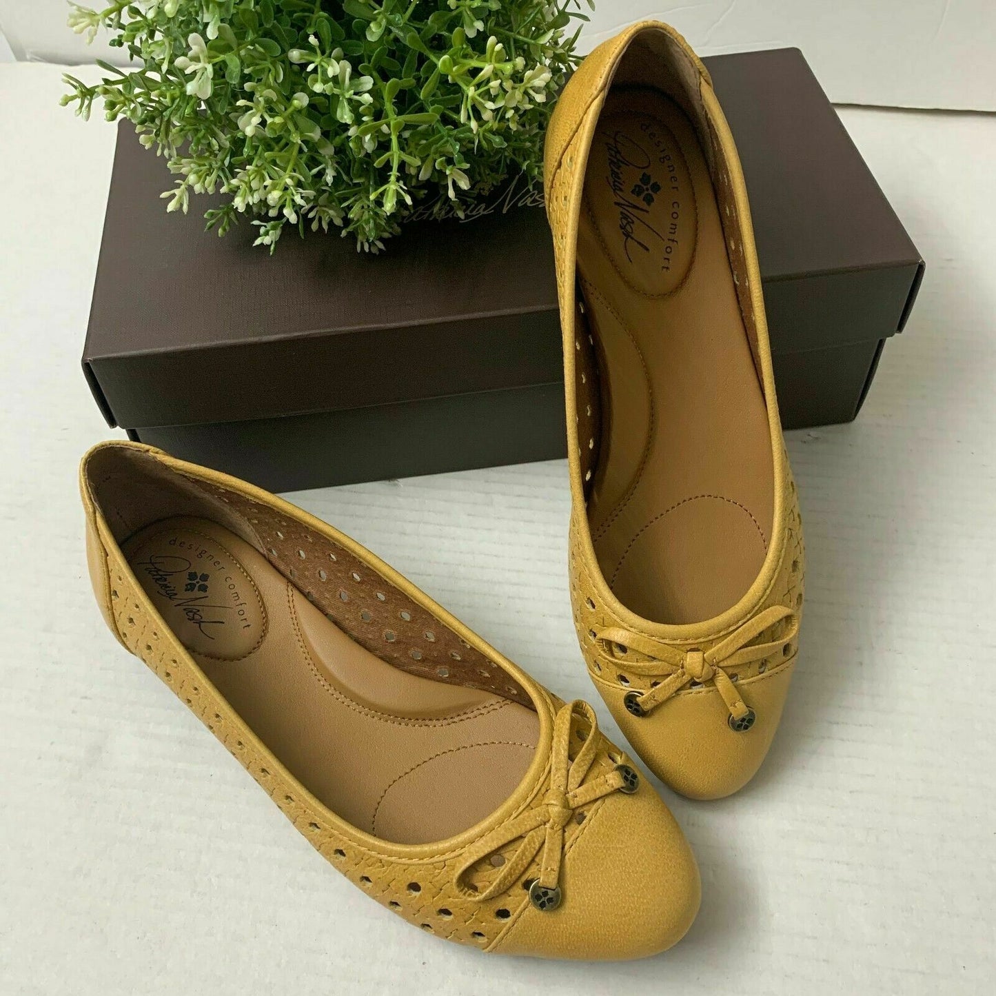 Patricia Nash Bettina Ballet Flats Color Ochre Size 7M