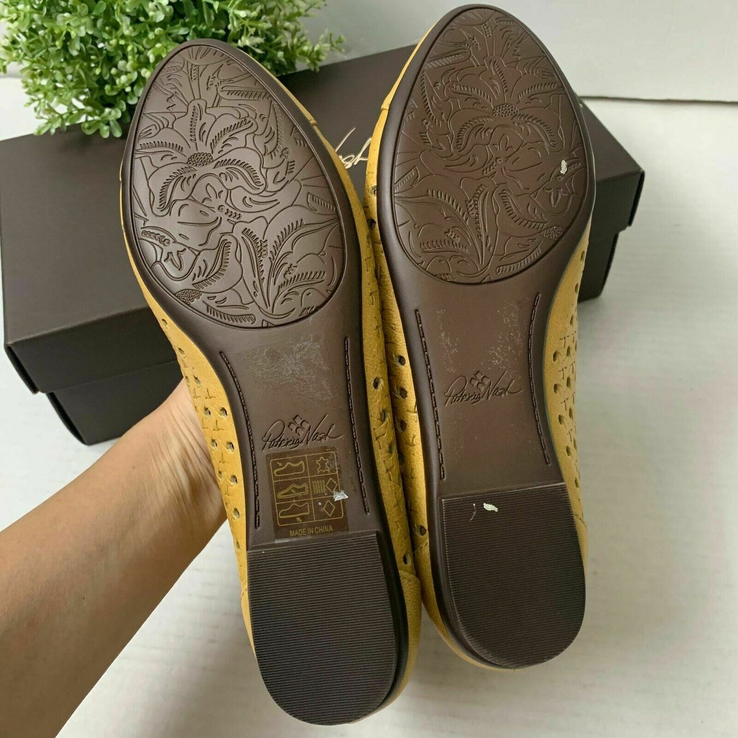 Patricia Nash Bettina Ballet Flats Color Ochre Size 7M