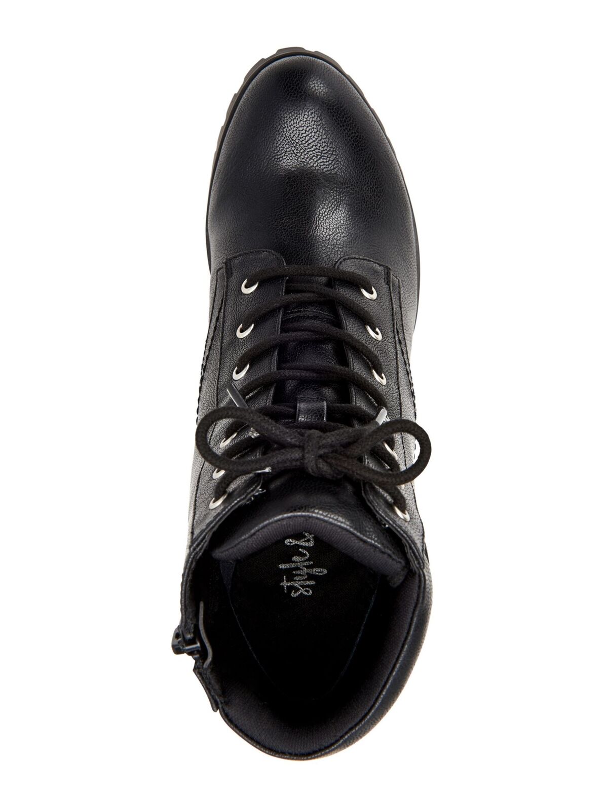 Style & Co Cassyn Lace-Up Ankle Booties Color Black Color 6M
