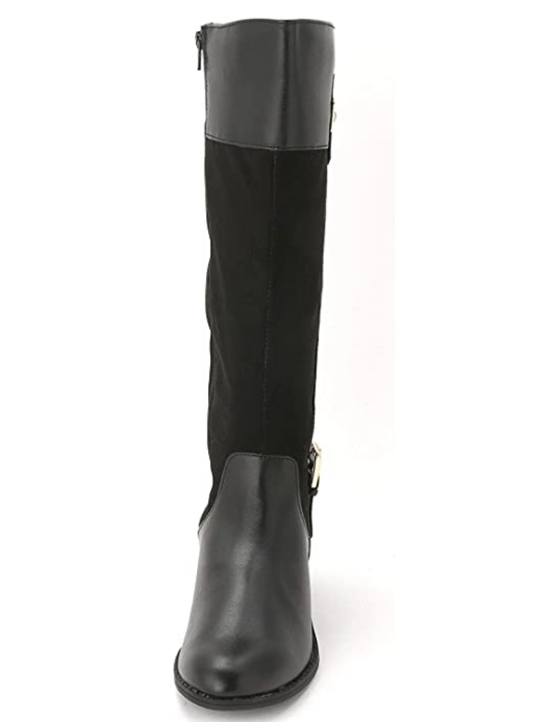 Karen Scott Deliee Round Toe Knee High Riding Boots Color Black Size 9M