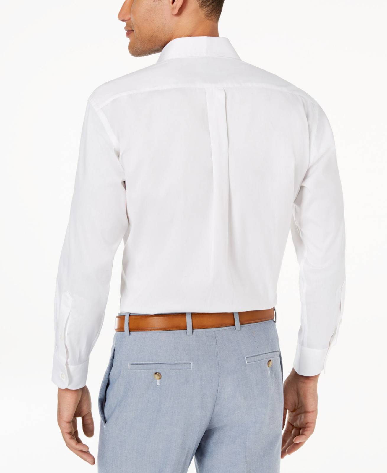 Club Room Men's Regular-Fit Long-Sleeve Button Dress Shirt Color White Size XL 17 32/33