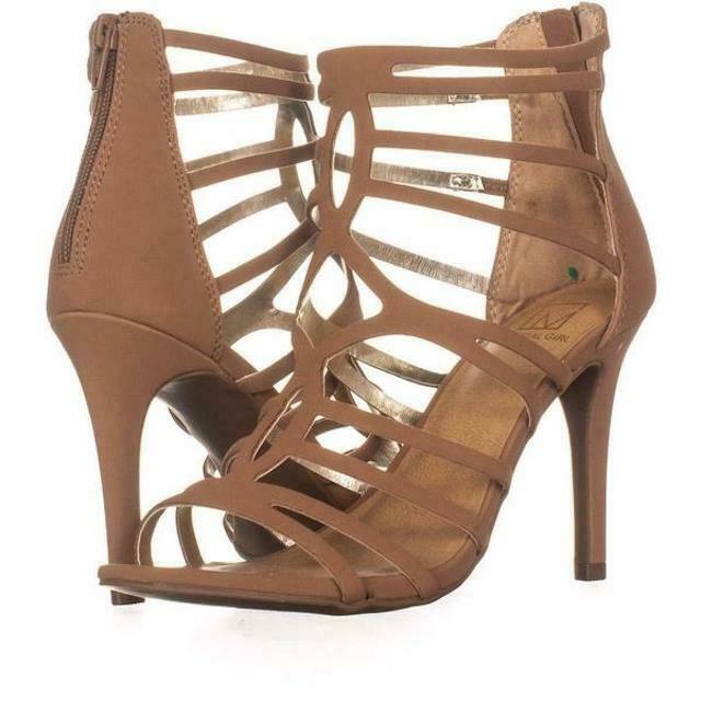 Material Girl Pixie Caged Sandals Color Brown Size 6.5M