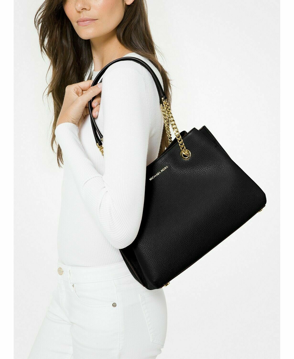 MICHAEL KORS TEAGEN LARGE LONG DROP SATCHEL