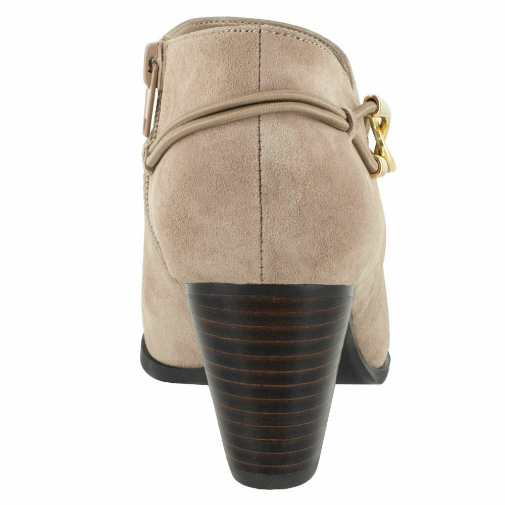 Bella Vita Women's Esme Bootie Color Almond Kidsuede Size 7.5N