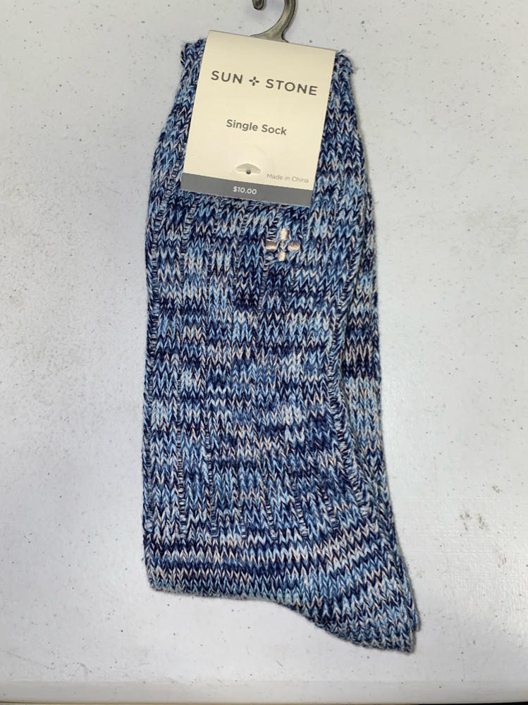 Sun Stone Mens Marled Socks Color Blue ONE SIZE