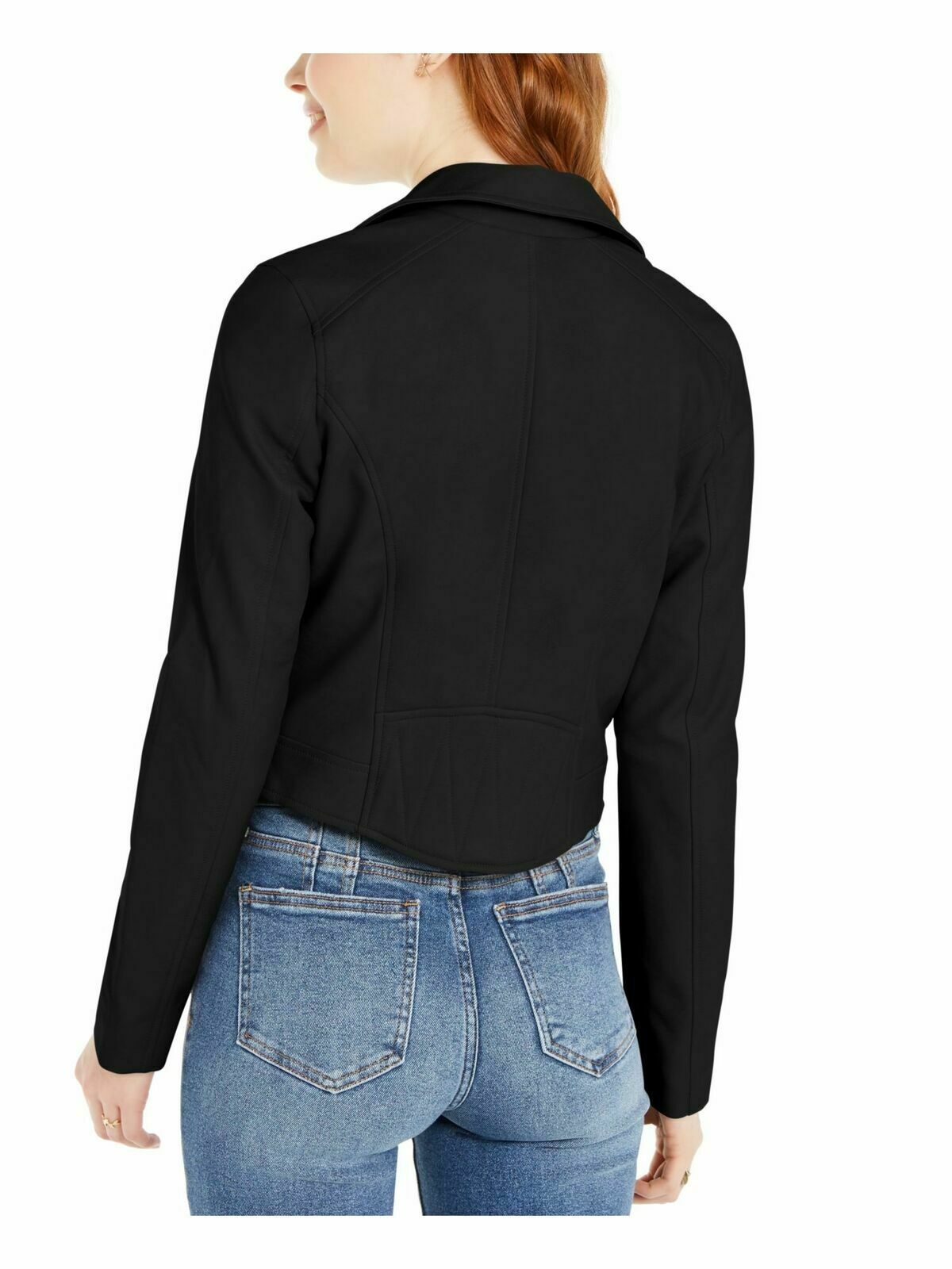 COFFEE SHOP Women’s Black Motorcycle Jacket Juniors CA090196MJ