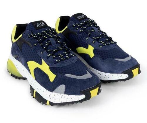 SNKR PROJECT Men's Prospect Park Sneaker Color Blue Yellow Size 12M