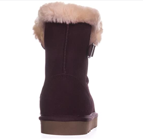 Style & Co Womens Tiny 2 Leather Closed Toe Mid-Calf Cold  Color Chocolate Size 9M