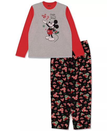 Briefly Stated Mens Mickey Mouse Pajama Set Multicolor Size M
