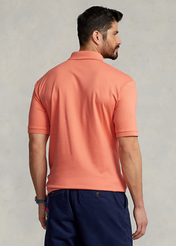 Polo Ralph Lauren Men's Big Tall Soft Cotton Polo Color Deep Mango Size 3LT