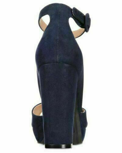 American Rag Women's Reeta Open Toe Ankle Strap Velvet Heels AREETA