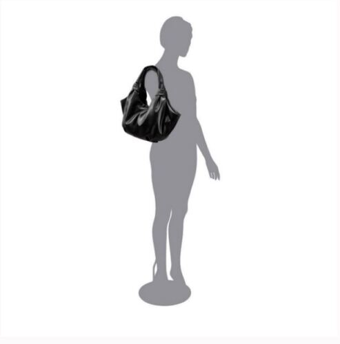 INC Tammii flexible ultra soft faux-leather women's shoulder bag Color Black