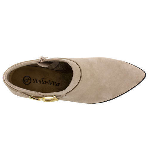 Bella Vita Women's Esme Bootie Color Almond Kidsuede Size 7.5N