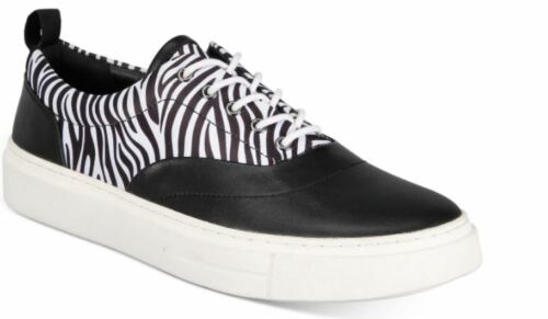 INC International Concepts Men's Emery Animal Patterned Sneakers Color Black Zebra Size 12