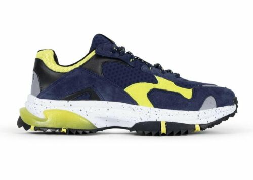 SNKR PROJECT Men's Prospect Park Sneaker Color Blue Yellow Size 12M