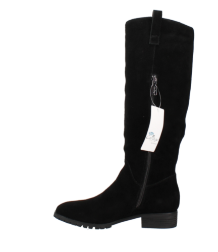 Aqua College Women's Paige Waterproof Boots Color Black Suede Size 6.5M