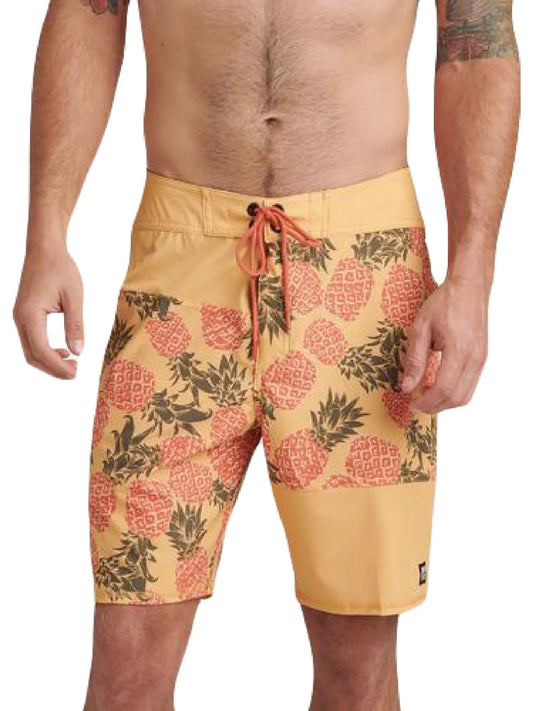 REEF  Men's Boardshorts Printed Swim Trunks  Color Ochre Size 36
