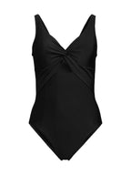 DKNY Peek-a-Boo Twist One-Piece Swimsuit  Color Lapis Size 8