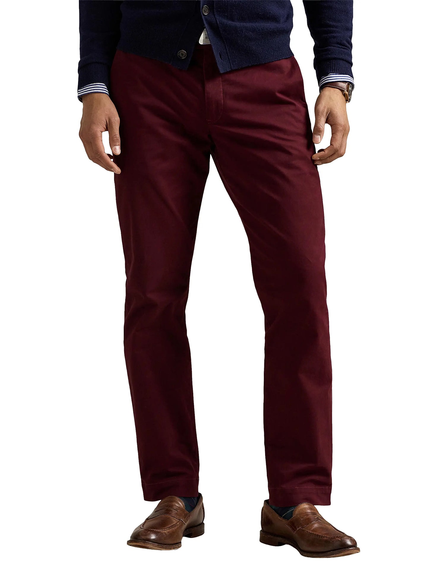 Polo Ralph Lauren Men's Stretch Straight-Fit Pants Rich Ruby W40xL30