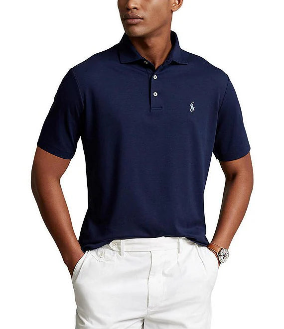 Polo Ralph Lauren Men's Classic-Fit Soft Cotton Polo Shirt  Refined Navy Size M