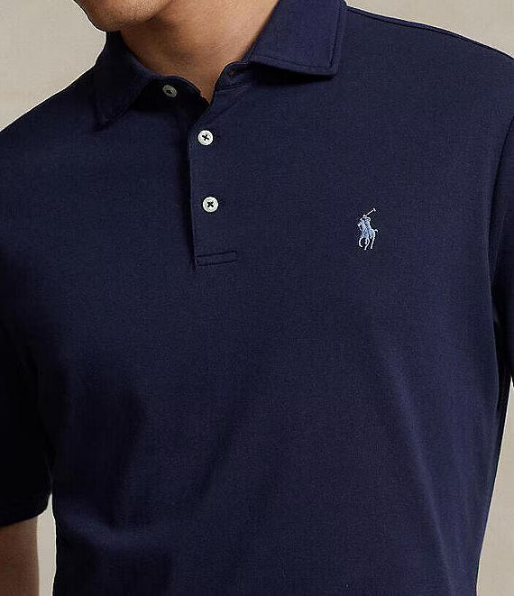 Polo Ralph Lauren Men's Classic-Fit Soft Cotton Polo Shirt  Refined Navy Size M