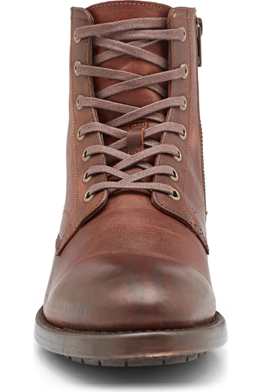 Frye Men's Bowery Lace-up Boots  Cognac Leather Size 8.5
