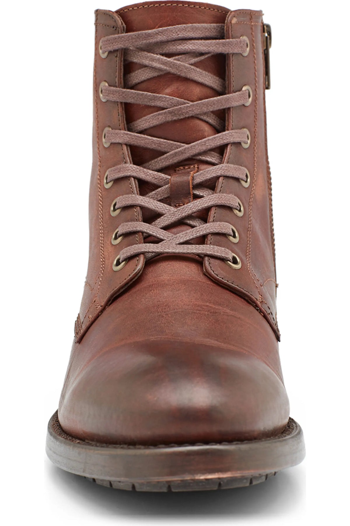 Frye Men's Bowery Lace-up Boots  Cognac Leather Size 8.5